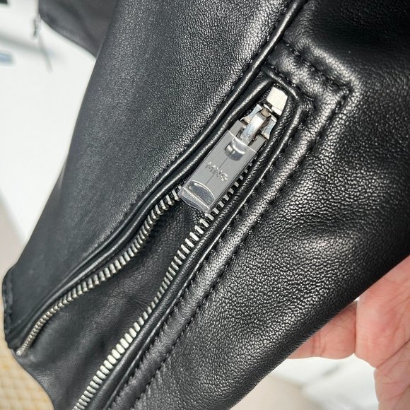 MENS LEATHER JACKET (BLACK) - Picture 2 of 4